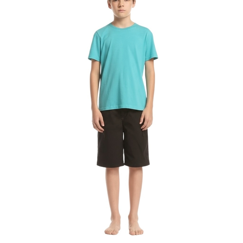 HURLEY Black Casual Durable Surf Skate Chino Shorts‎ Boys Size 14